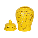 Brisbane Yellow Pierced Temple Jar