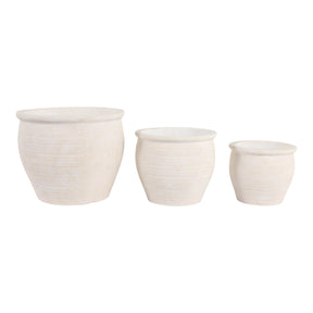 Lutherholm Ivory/White Planters (Set of 3)