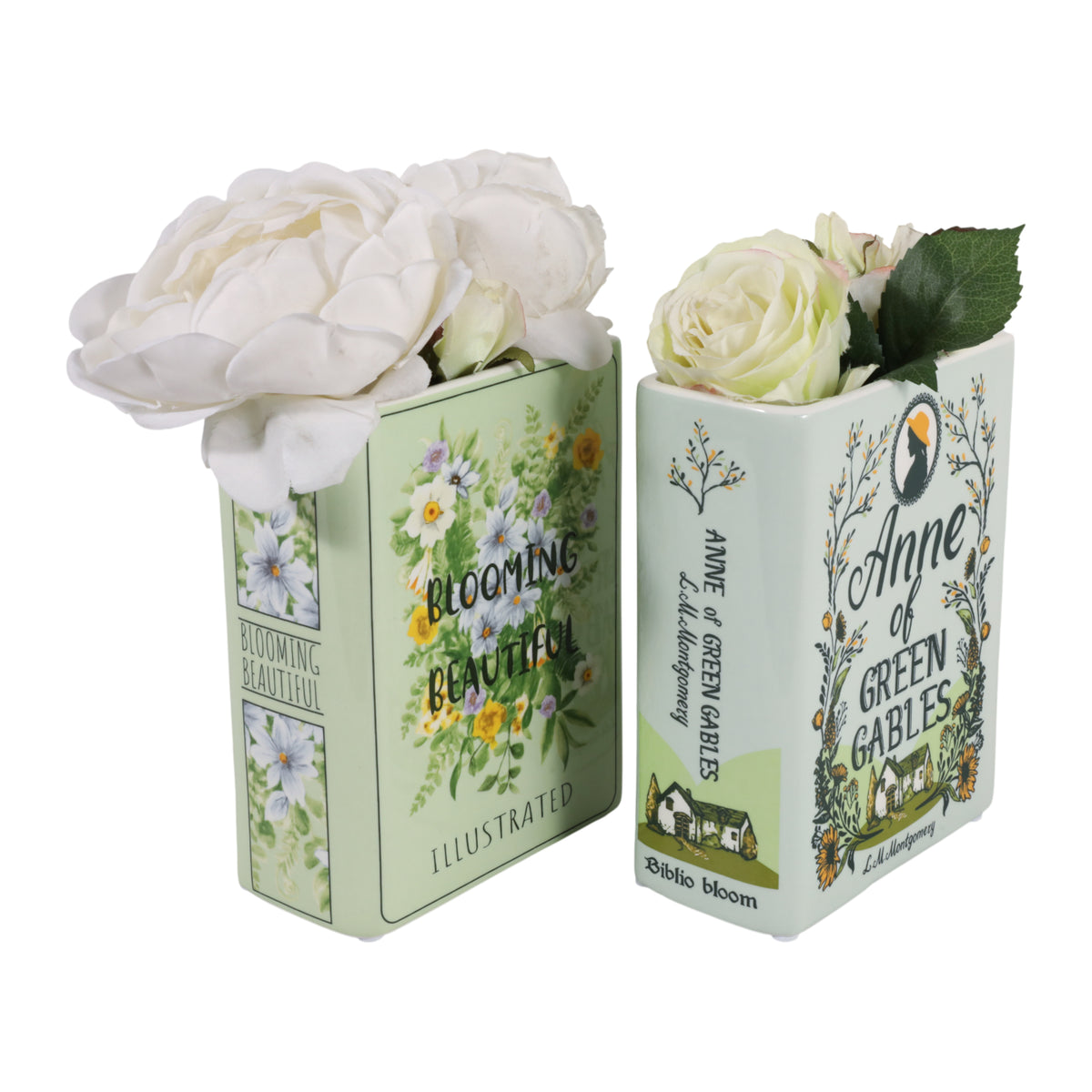 Aptos Multicolor Spring Book Vases (Set of 2)