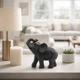 Prestonlake Black Resin Elephant Table Accent - 16285-02EC
