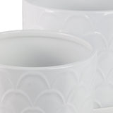 Cabot White Planters (Set of 2)
