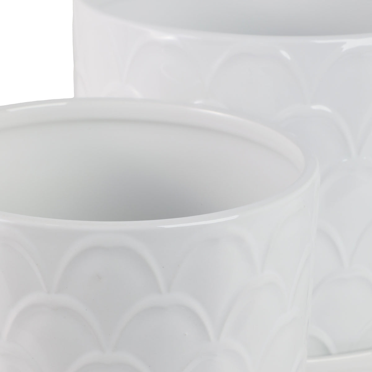 Cabot White Planters (Set of 2)