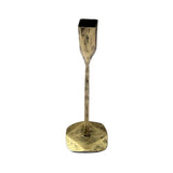 Oban Antique Brass Forged Metal Taper Holder