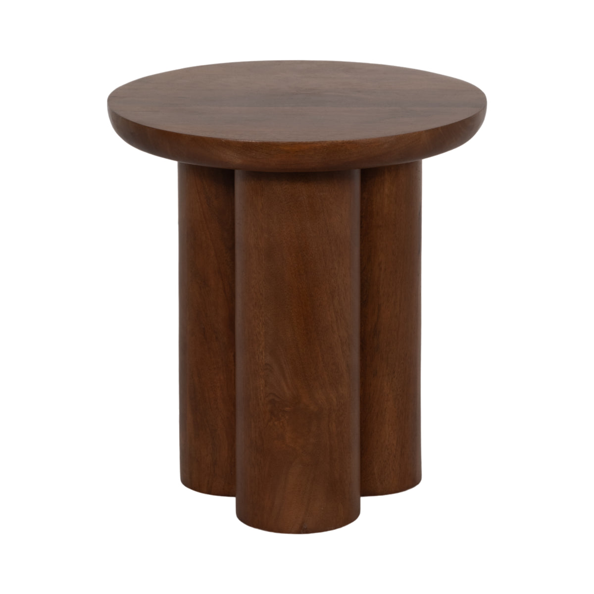 Verdi Brown Wood Scandinavian Side Table