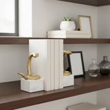 Altamont Gold Snake Bookends (Set of 2)