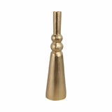 Leesville Gold Metal Abstract Pillar Vase