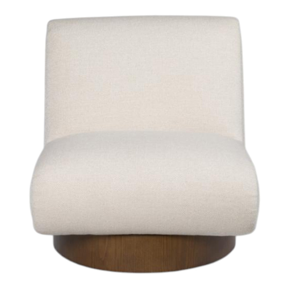 Hartland Tan Armless Swivel Chair