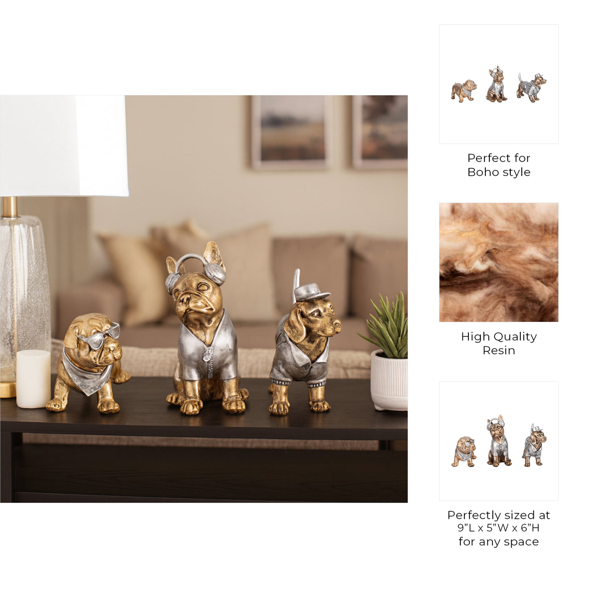 Zaneholm Gold Decor (Set of 3)