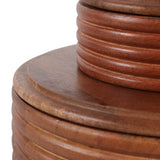 Riego Brown/Tan Wooden Boxes (Set of 2)