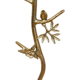 Acolita White/Gold Birds on Branch Drink Table