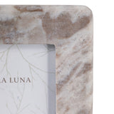 Farmington Tan Curved Edge Marble Frame