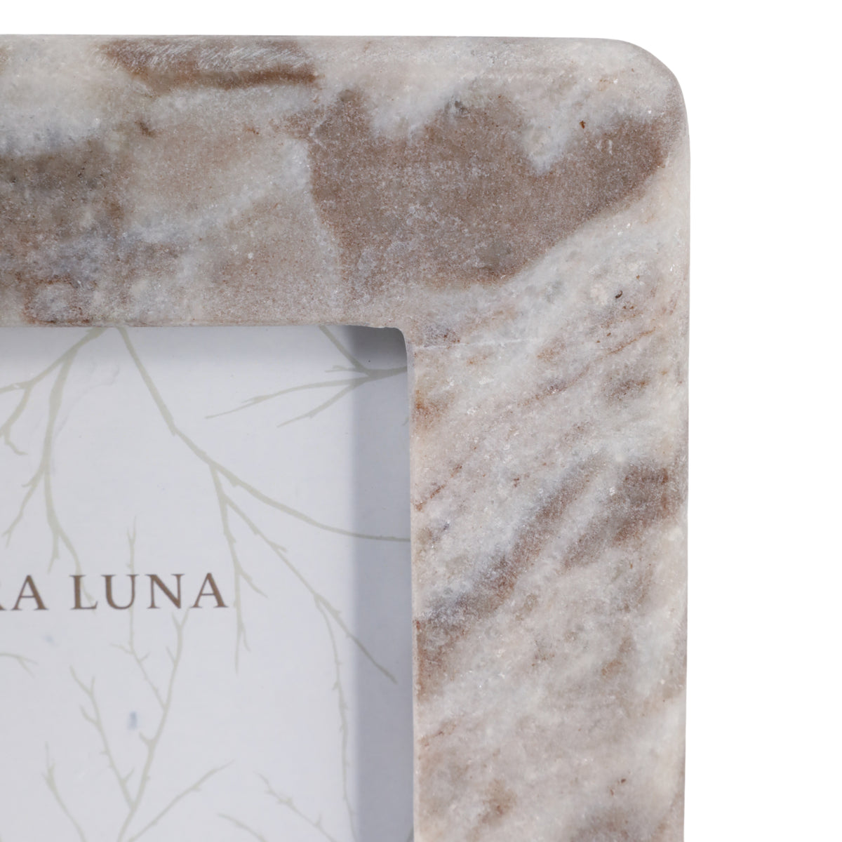 Farmington Tan Curved Edge Marble Frame