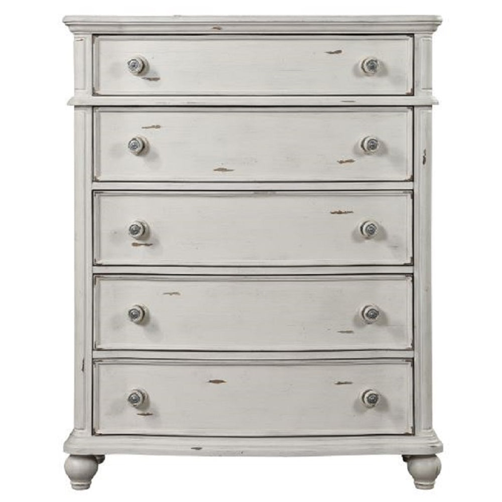 Jaqueline Antique White Chest