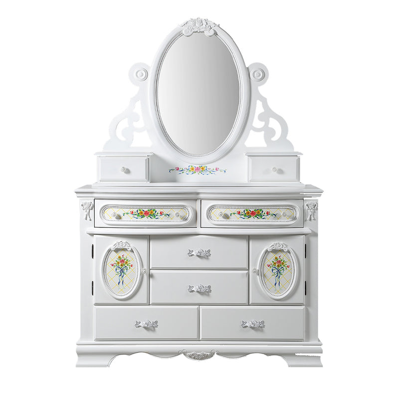 Flora White Dresser - Ornate Home