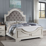Florian Gray/Antique White Queen Bed