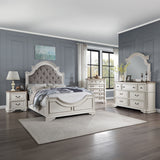 Florian Gray/Antique White Queen Bed
