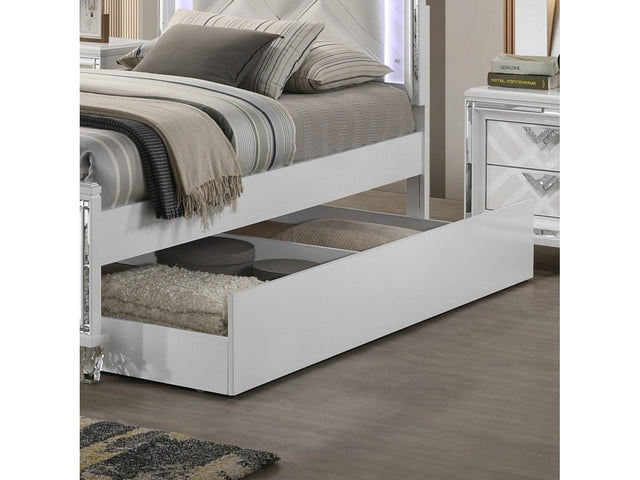 Skylar Pearl White Trundle (Twin) - Ornate Home