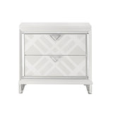 Skylar Pearl White Nightstand - Ornate Home