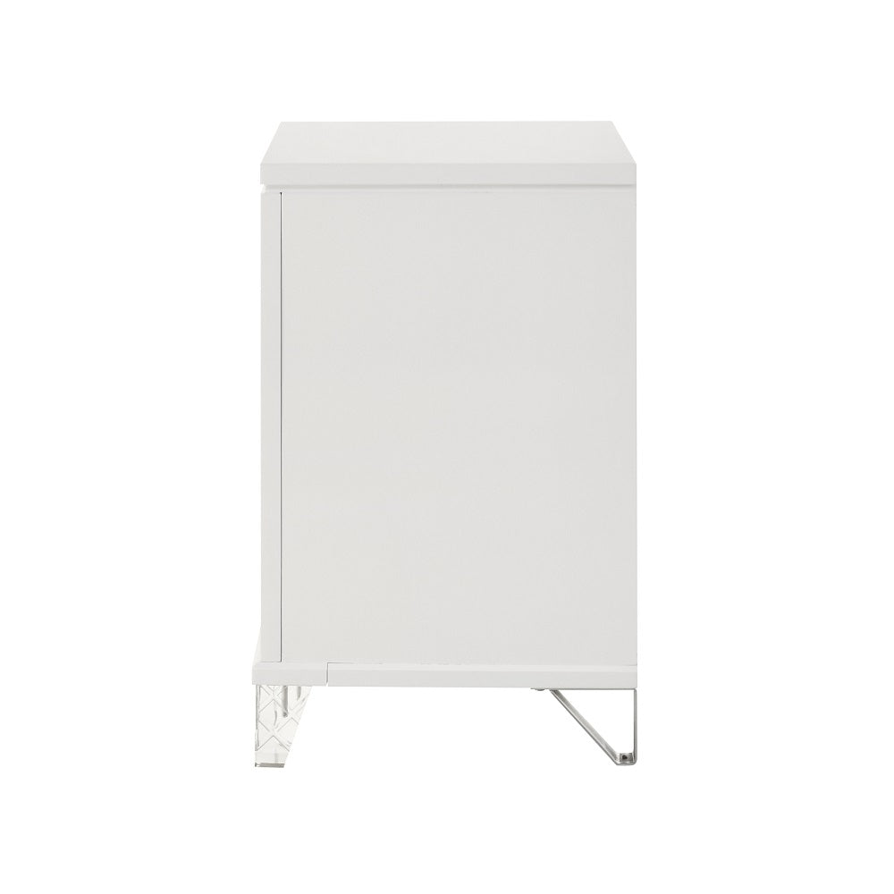 Skylar Pearl White Nightstand - Ornate Home