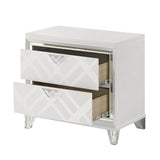 Skylar Pearl White Nightstand - Ornate Home