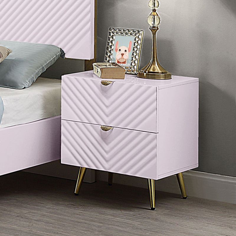Gaines Pink Nightstand - Ornate Home