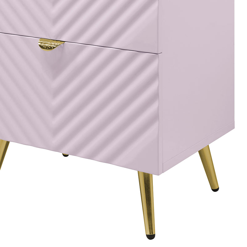 Gaines Pink Nightstand - Ornate Home