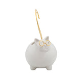 Denningworth White/Gold Trinket Tray