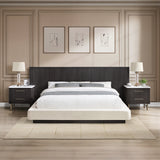 Clayten Beige/Espresso Eastern King Bed