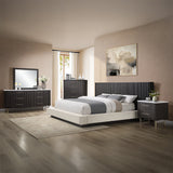 Clayten Beige/Espresso Eastern King Bed