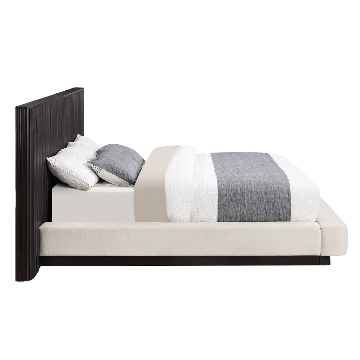 Clayten Beige/Espresso Queen Bed