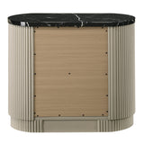 Travonte Gray/Beige Nightstand