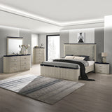 Travonte Gray/Beige Nightstand