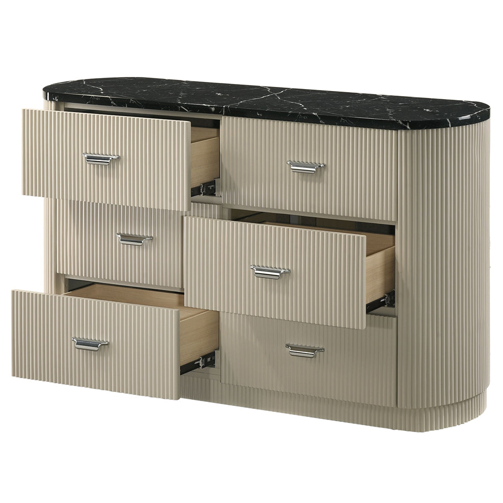 Travonte Gray/Beige Dresser