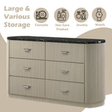 Travonte Gray/Beige Dresser