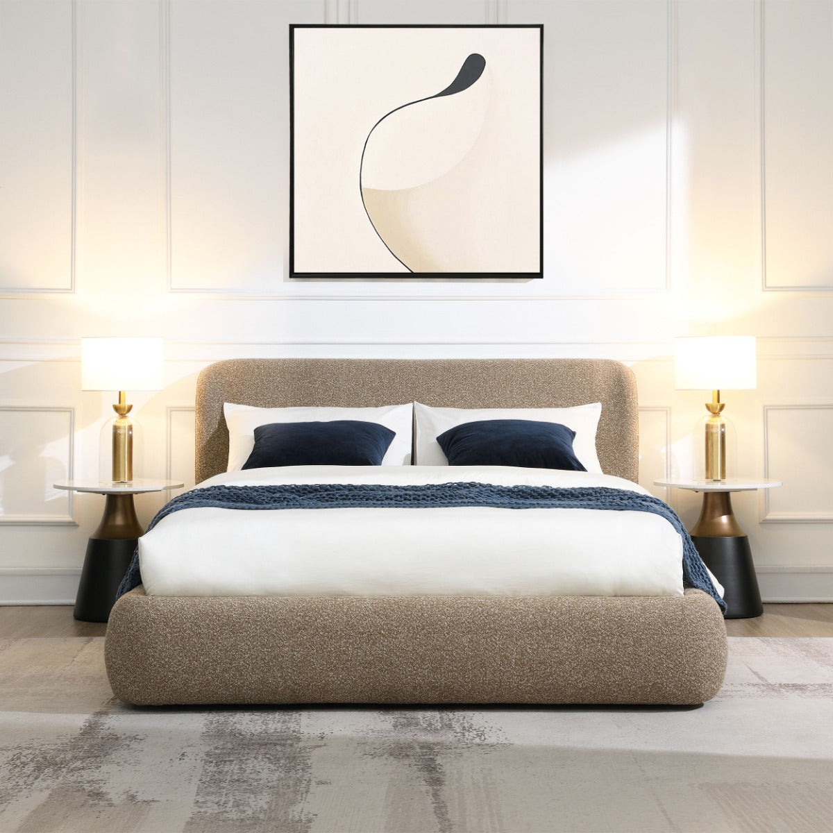 Erica Dark Beige Full Bed