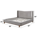 Melbourne Gray Queen Bed