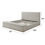 Boxter Beige Eastern King Bed w/Storage