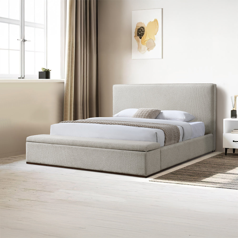 Boxter Beige Queen Bed w/Storage