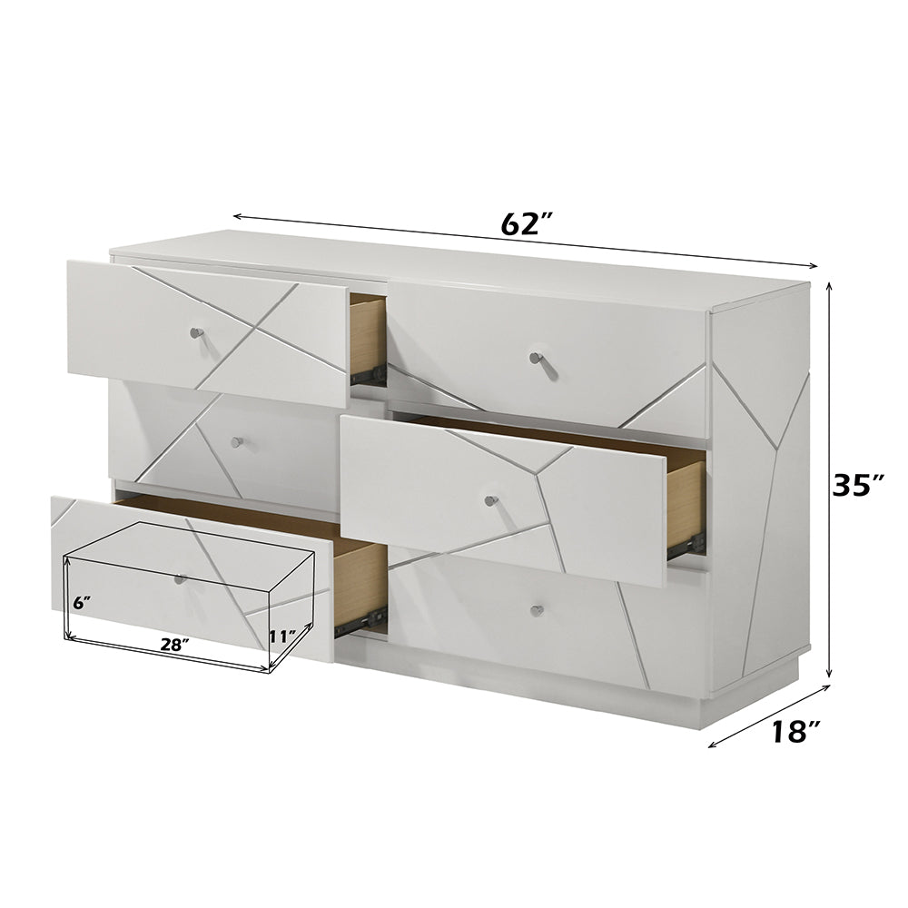 Esther White/Silver Dresser