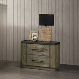 Lance Distressed Oak Nightstand