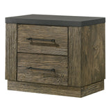 Lance Distressed Oak Nightstand
