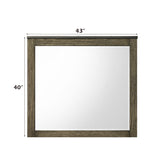 Lance Distressed Oak Mirror