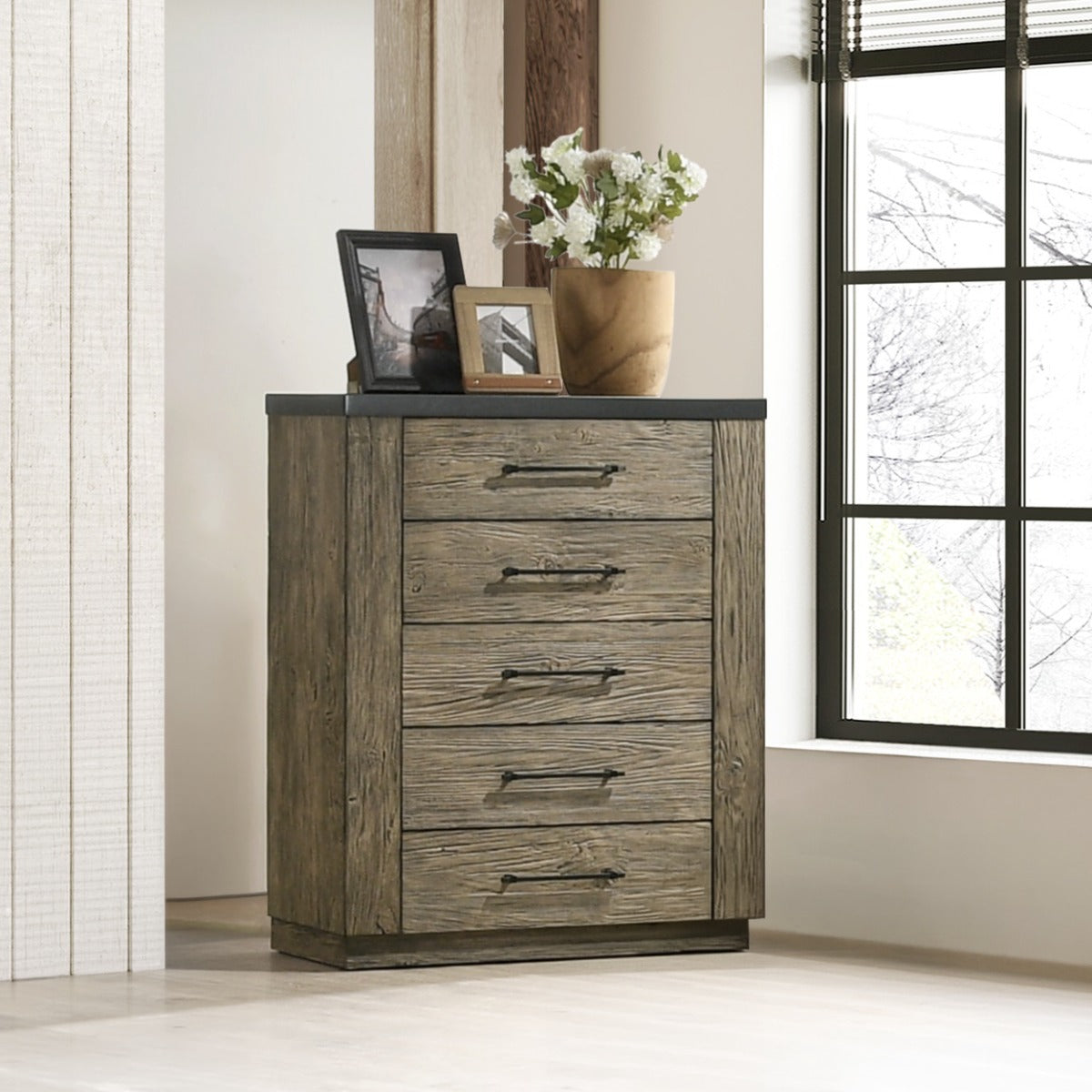 Lance Distressed Oak Chest