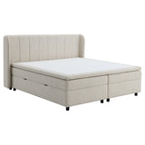 Adonia Beige Queen Bed w/Storage