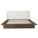 Zoey Cream/Brown Oak Queen Bed