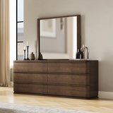 Zoey Brown Oak Mirror