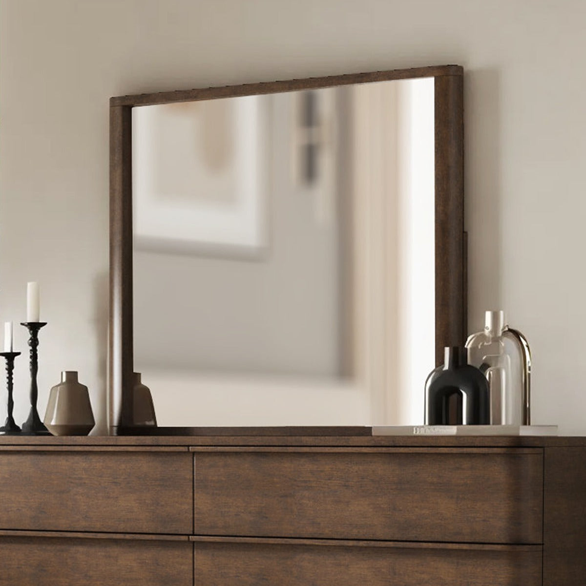 Zoey Brown Oak Mirror