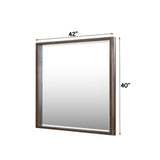 Zoey Brown Oak Mirror