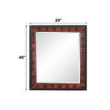 Jamonica Glossy Wood Grain Top/Gold Mirror