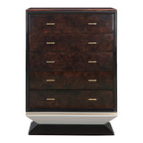 Jamonica Glossy Wood Grain Top/Gold Chest